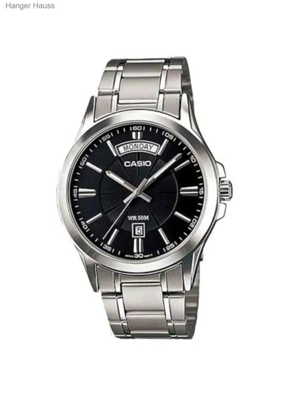 Casio Stainless Steel Bracelet Analog Watch with Thermometer
